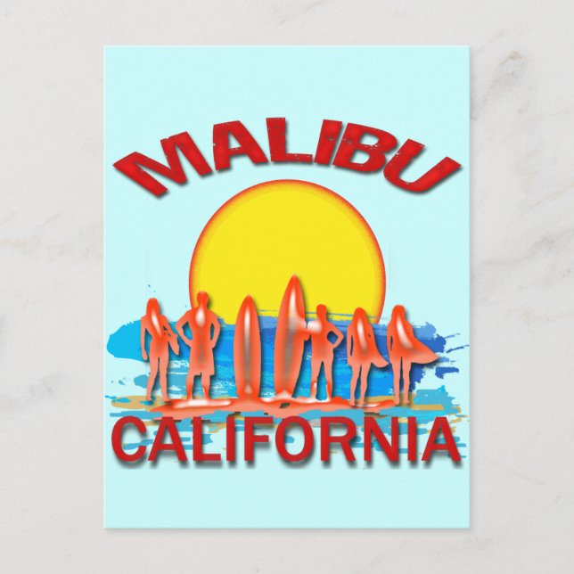 POSTAL PLAYA DE MALIBU CALIFORNIA (Anverso)