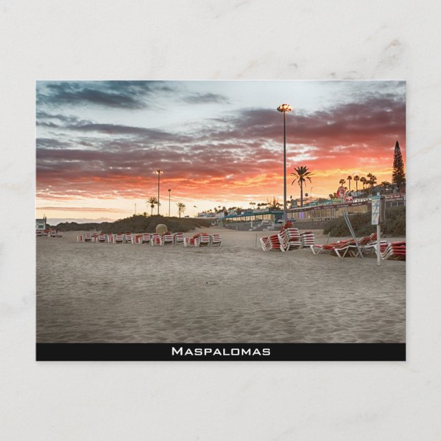 Postal Playa de Maspalomas (Anverso)