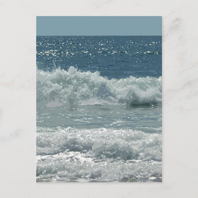 Postal Playa de Montauk (Anverso)