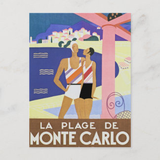 Postal Playa de Montecarlo