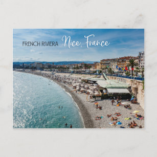 Postal Playa de Niza, Francia