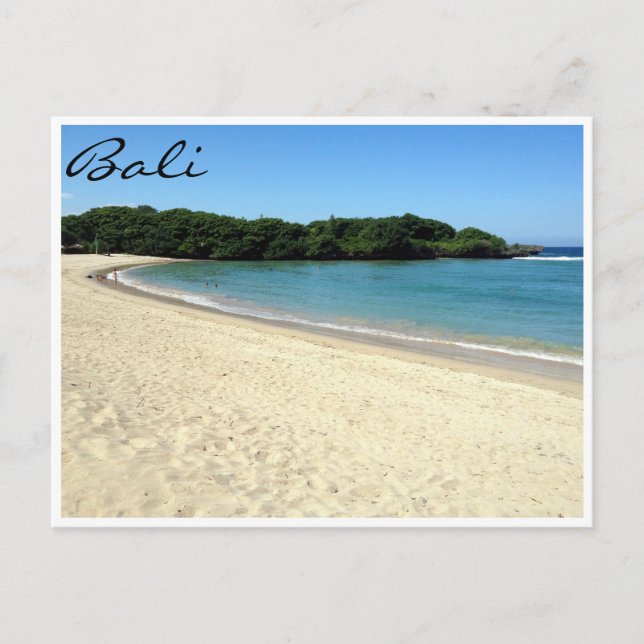 Postal playa de nusa dua (Anverso)