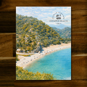 Postal Playa de Olympos, Provincia de Antalya Turquía   R