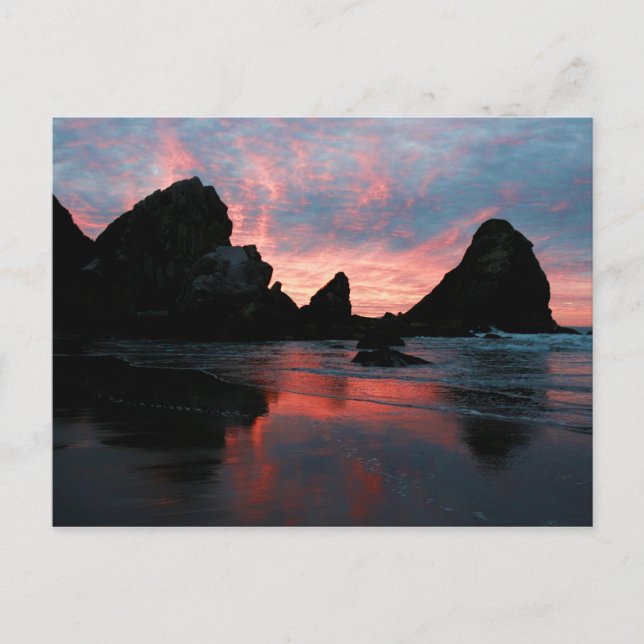 Postal Playa de Oregon Coast Sunrise Harris (Anverso)