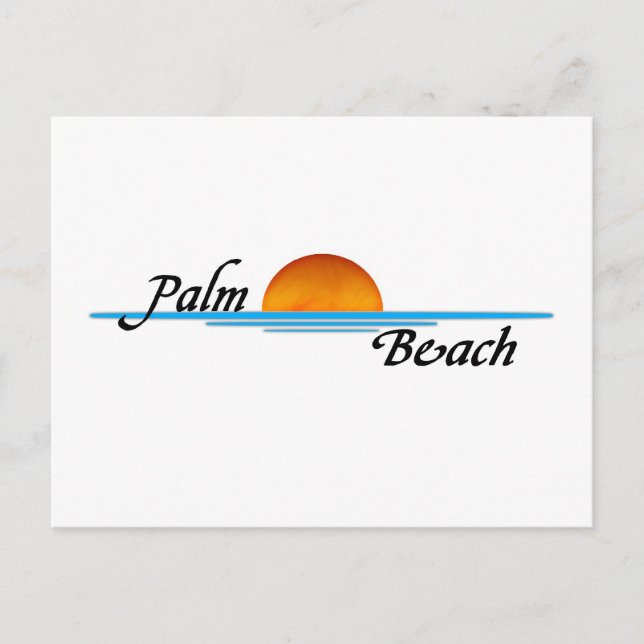 Postal Playa de Palm Beach (Anverso)