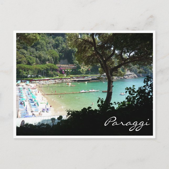 Postal playa de paraggi (Anverso)