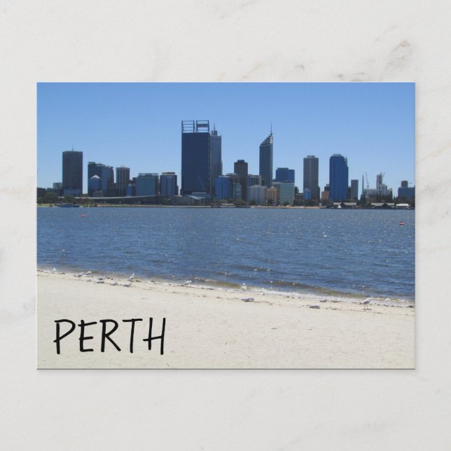 Postal playa de perth city (Anverso)