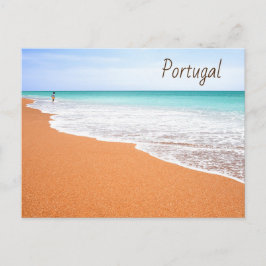 Postal Playa de Portugal Albufeira en el Algarve
