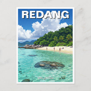 Postal Playa de Redang Malasia