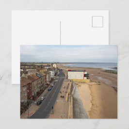 Postal Playa de Redcar desde el Beacon