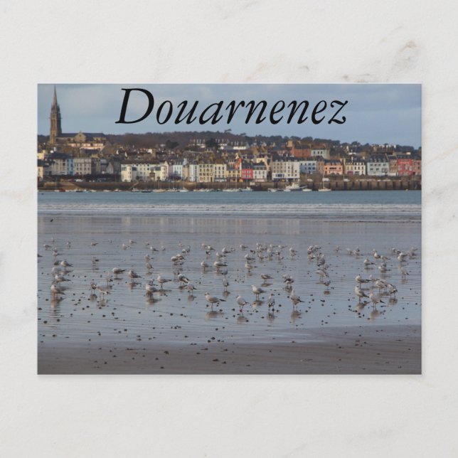 Postal Playa de Ris en Douarnenez (Anverso)