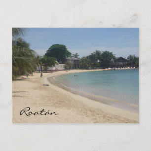 Postal playa de roatán