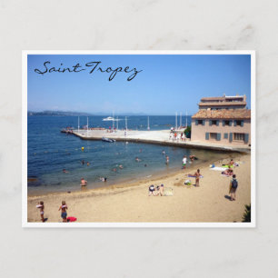 Postal playa de saint tropez