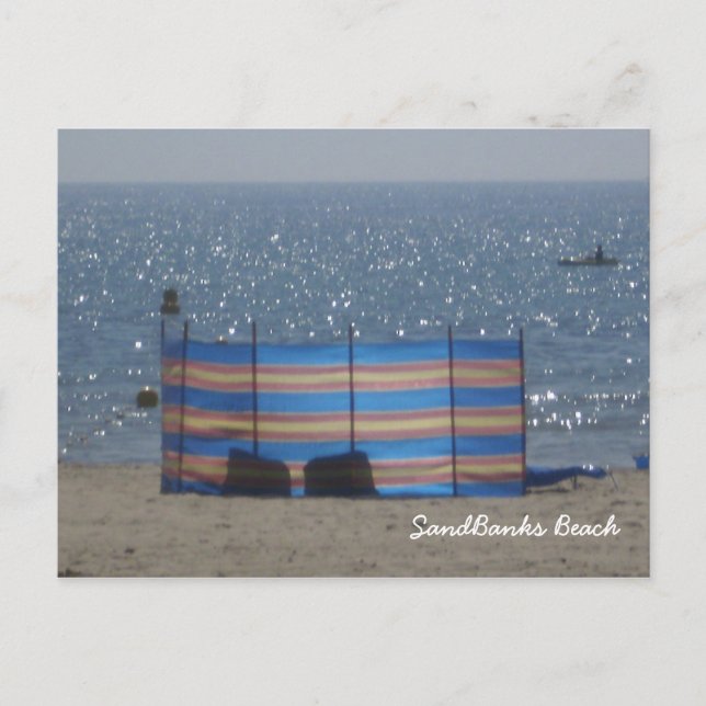 Postal Playa de SandBanks (Anverso)