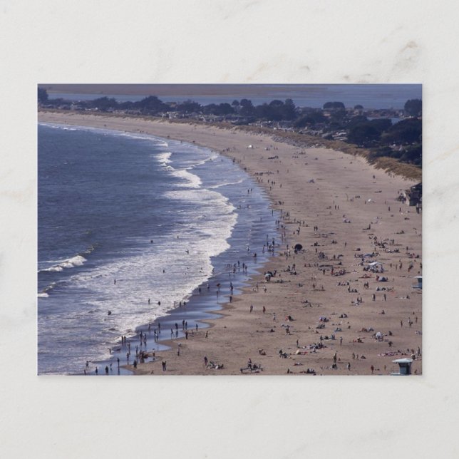 Postal Playa de Stinson cerca de la costa del nacional de (Anverso)