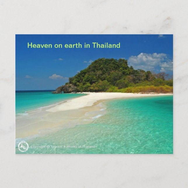 Postal Playa de Tailandia (Anverso)