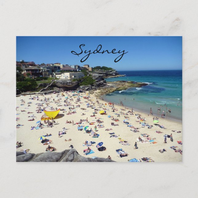 Postal playa de tamarama (Anverso)