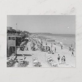 Postal Playa de Tel Aviv en los años 30