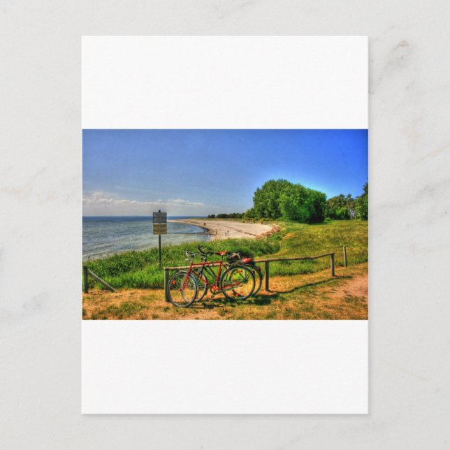 Postal Playa de Thiessow en la isla de Ruegen (Anverso)