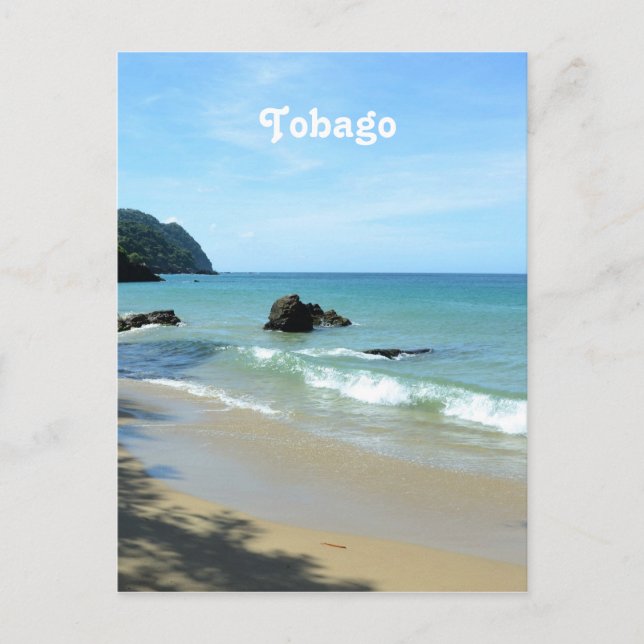 Postal Playa de Tobago (Anverso)