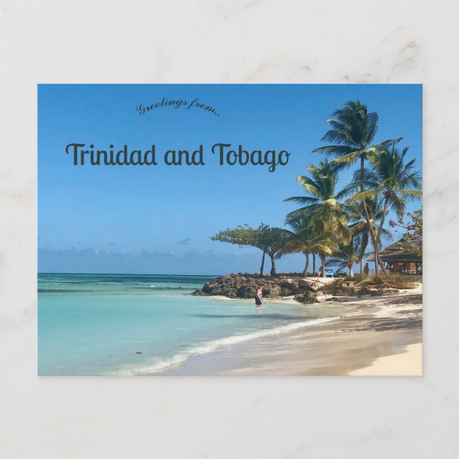Postal Playa de Trinidad y Tobago (Anverso)