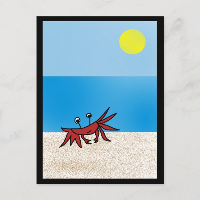 Postal playa de verano (Anverso)