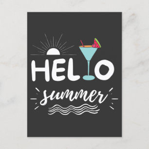 Postal Playa de verano de Cuentón