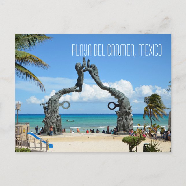 Postal Playa del Carmen (Anverso)