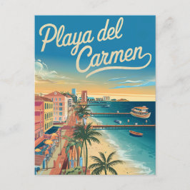 Postal Playa del Carmen México Vintage