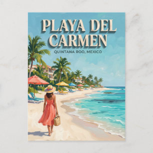 Postal Playa del Carmen Playa México
