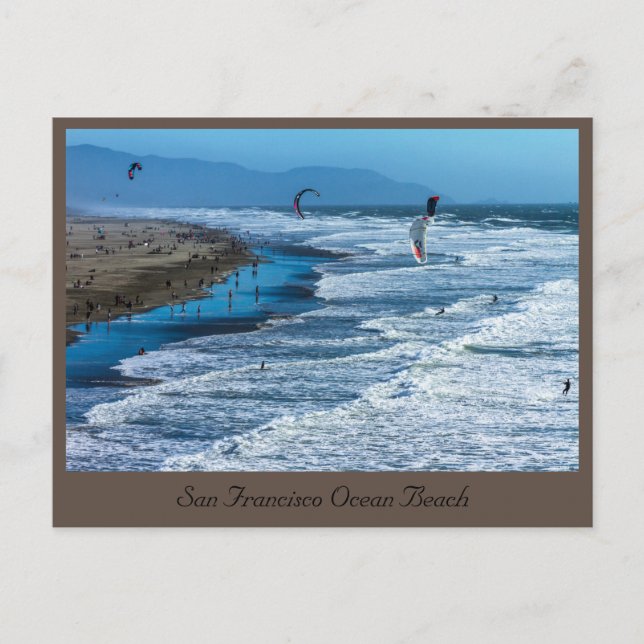 Postal Playa del océano de San Francisco 2021 (Anverso)