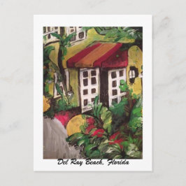 Postal Playa Del Ray, Florida Hotel Pintar Postcard