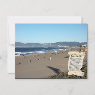 Postal PLAYA DEL REY   Una zona única junto al Pacífico
