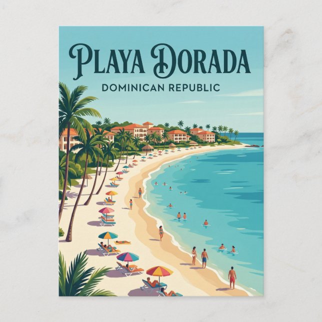 Postal Playa Dorada República Dominicana (Anverso)