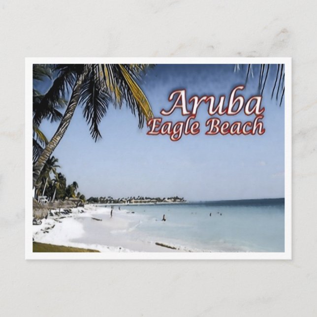 Postal Playa Eagle - Aruba - (Anverso)