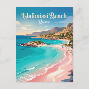 Postal Playa Elafonissi Grecia