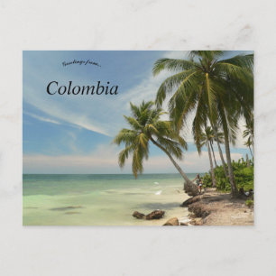 Postal Playa en Colombia