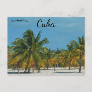 Postal Playa en Cuba