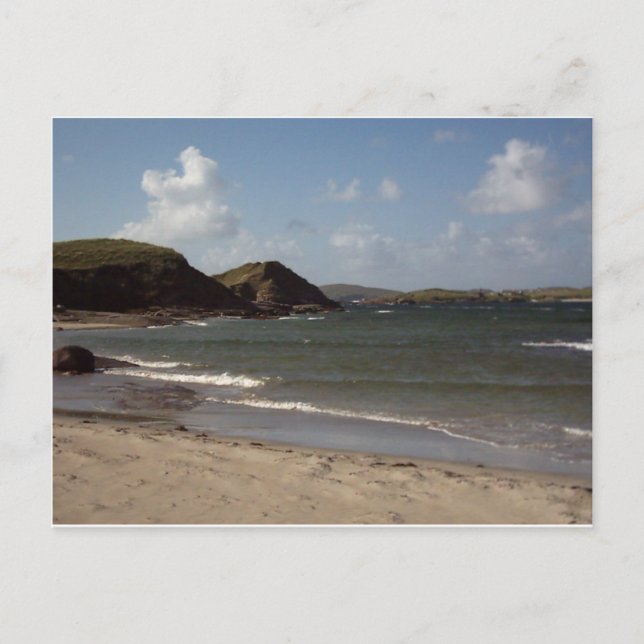 Postal Playa en Donegal, Irlanda (Anverso)