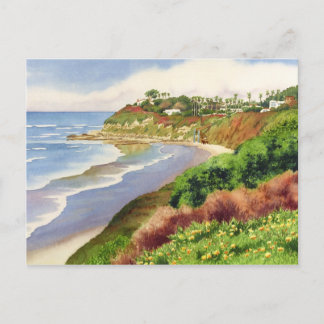 Postal Playa en las Encinitas de Swami