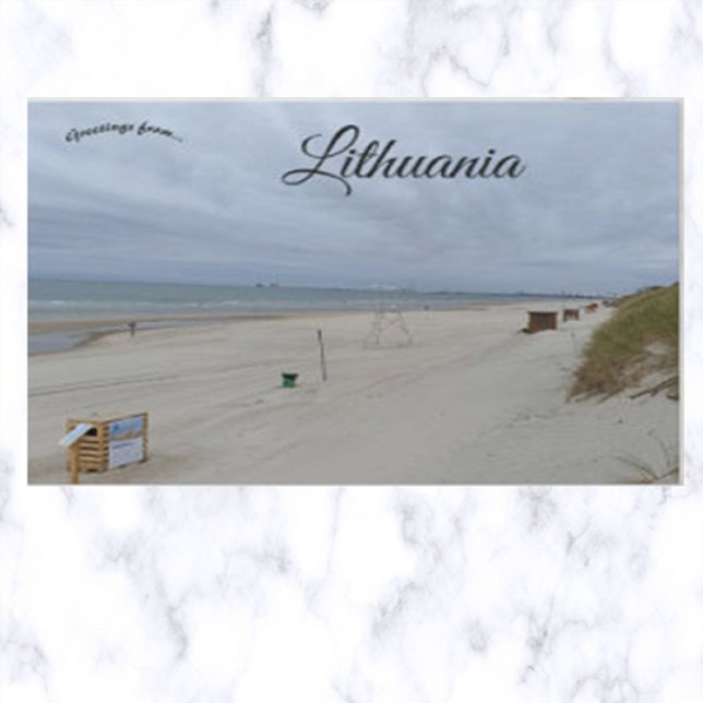 Postal Playa en Lituania (Subido por el creador)