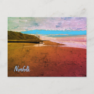 Postal Playa en Mundesley, Norfolk por Alexandra Cook