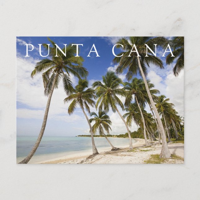 Postal Playa en Punta Cana | Gracias (Anverso)