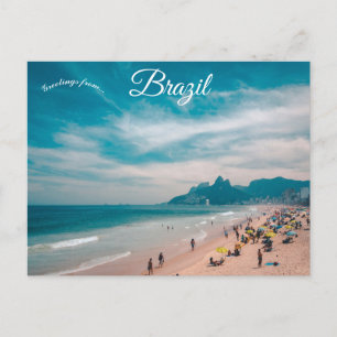 Postal Playa en Río de Janeiro Brasil