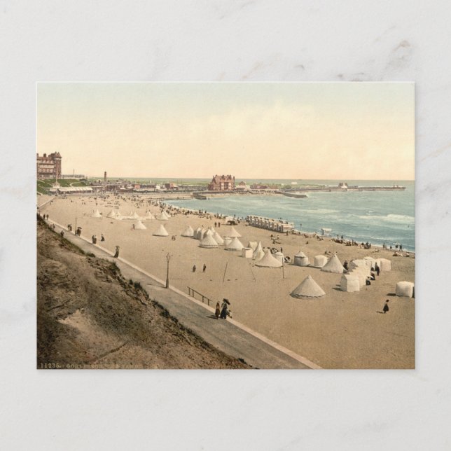 Postal Playa Gorleston, Norfolk, Inglaterra (Anverso)