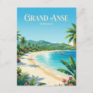 Postal Playa Grand Anse Granada