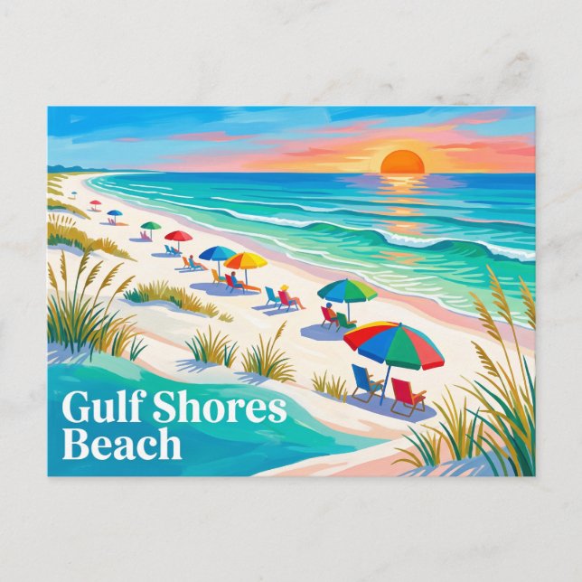 Postal Playa Gulf Shores Alabama (Anverso)
