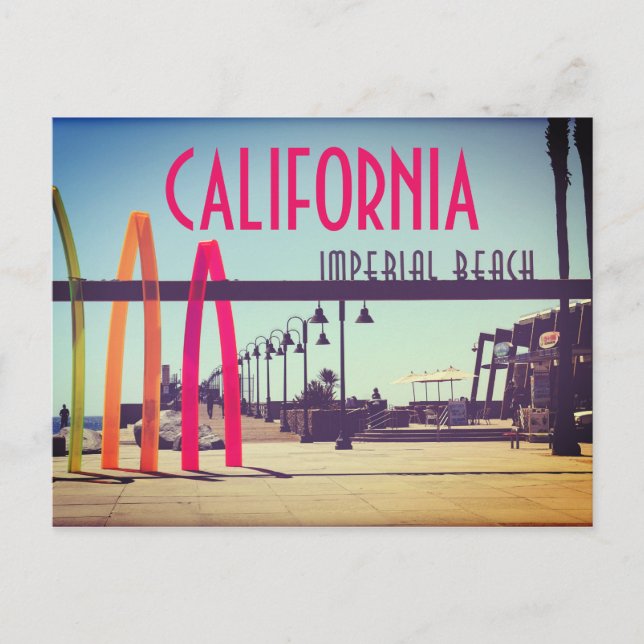 Postal Playa Imperial, California Portwood Pier Plaza (Anverso)