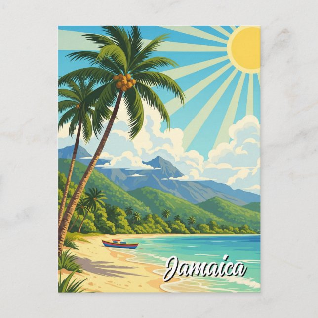 Postal Playa Jamaica  (Anverso)