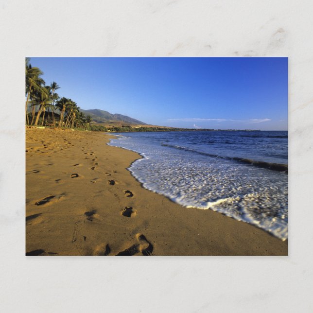 Postal playa Kaanapali, Maui, Hawái, EE. UU. (Anverso)